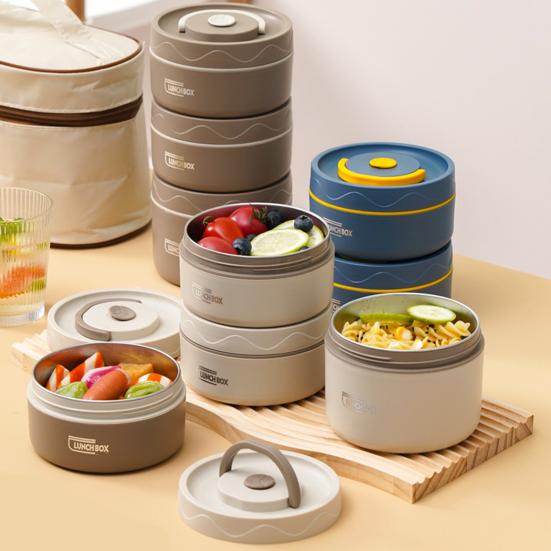 1 комплект, 420/550 мл ланч-бокс из нержавеющей стали с герметичной крышкой, двухслойный пищевой контейнер для посудомоечной машины, микроволновой печи, морозильной камеры, безопасный контейнер для пищевых продуктов