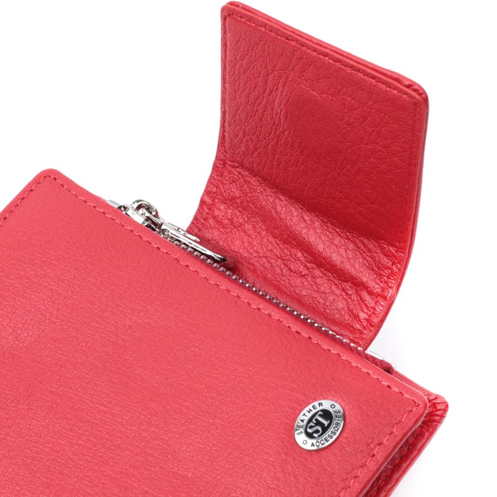 Women's Vertical Wallet Made of Genuine Leather ST Leather 22704 Red