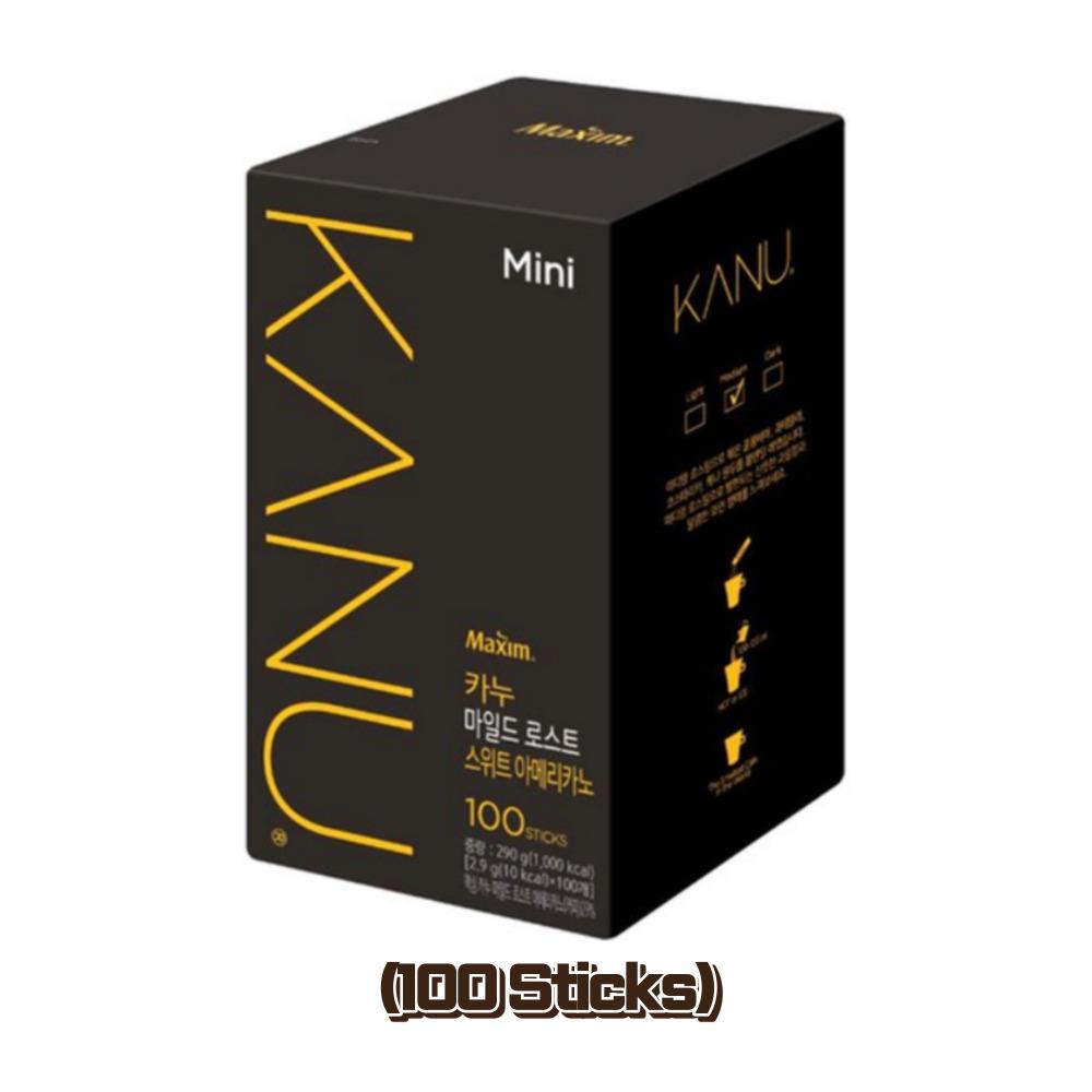 MAXIM KANU Корейский кофе Американо Мягкая, кофейная смесь темной обжарки, без кофеина, сладкий американо