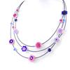 NOA [H9086] — Дизайнерское колье Les Acidulés сине-розового цвета.