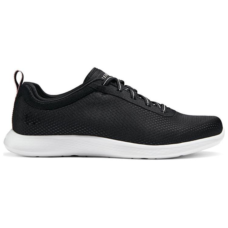 Skechers Удобные Амортизирующие Прочные Водонепроницаемые Дышащие Низкие Повседневные Кроссовки Женские Черные 104489-BKW