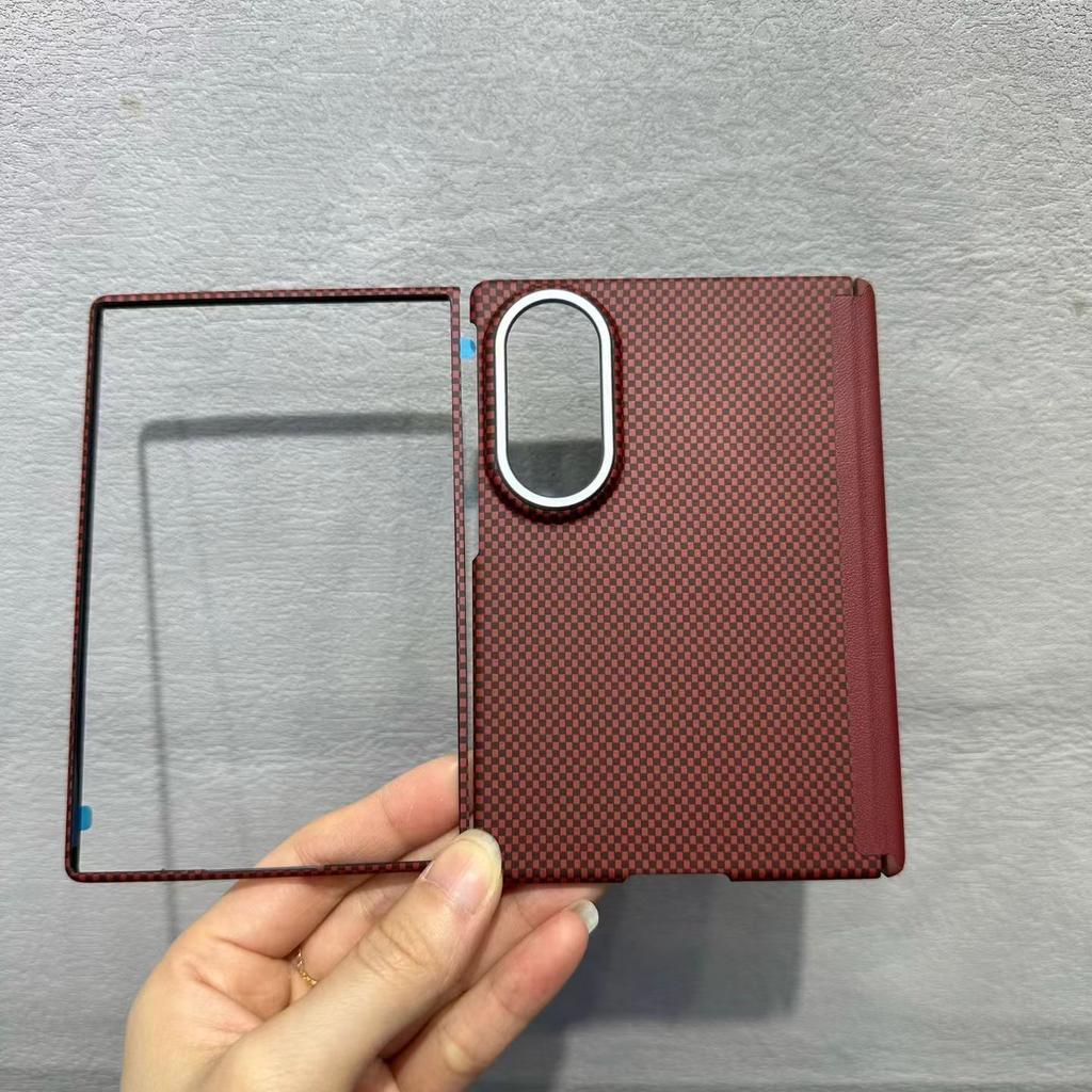 ICarbon для Samsung Galaxy Fold 7 8 Ultra Чехол из арамидного волокна Магнитный для MagSafe Супертонкая Легкая Крышка Fold 8 Широкая Углеродное волокно