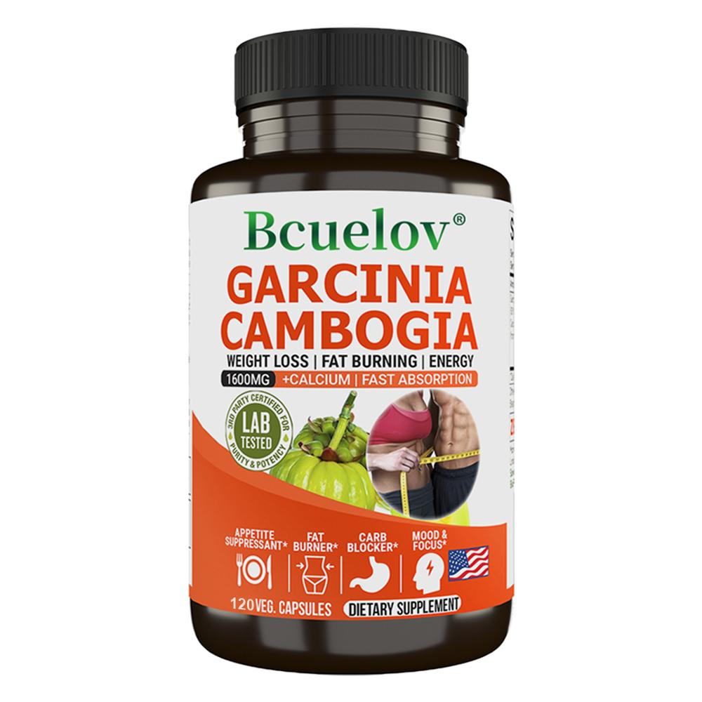 Garcinia Cambogia 1600mg, 120 Veg Capsules Premium Formula for Metabolic Support