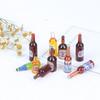 10Pcs 1:12 Dollhouse Miniature Drinks Wine Model Dolls Kitchen Accessories