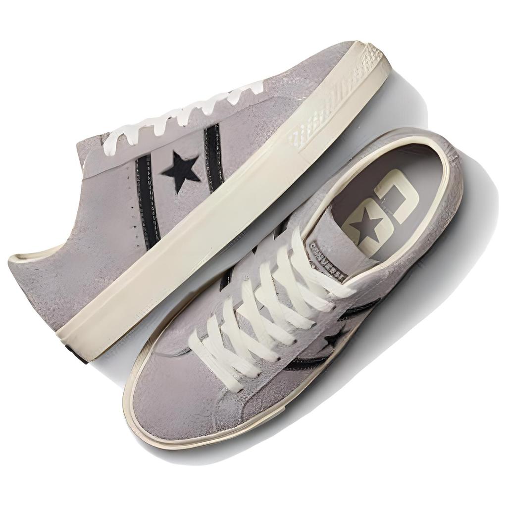 Converse One Star Academy Pro Suede Totally Neutral Черные кроссовки унисекс Серая цапля A07619C