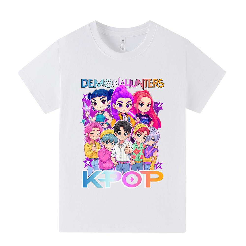 Детская футболка с коротким рукавом K-pop Demon Slayer