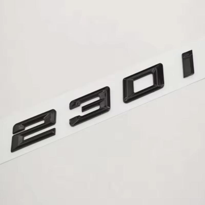3D Глянцевый Черный Хром 220i 230i Эмблема Шильдик Буквы Наклейка на Задний Багажник Для BMW 2 Серии F22 G42 Авто Стайлинг Аксессуары ya2