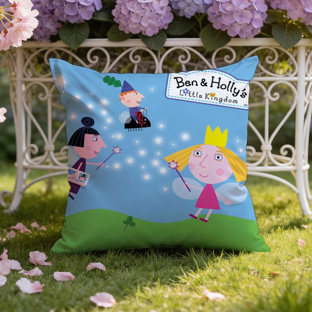 Чехол на подушку B-Ben And H-Hollys Little Kingdom для дома и автомобиля: Двусторонняя конструкция для максимального комфорта