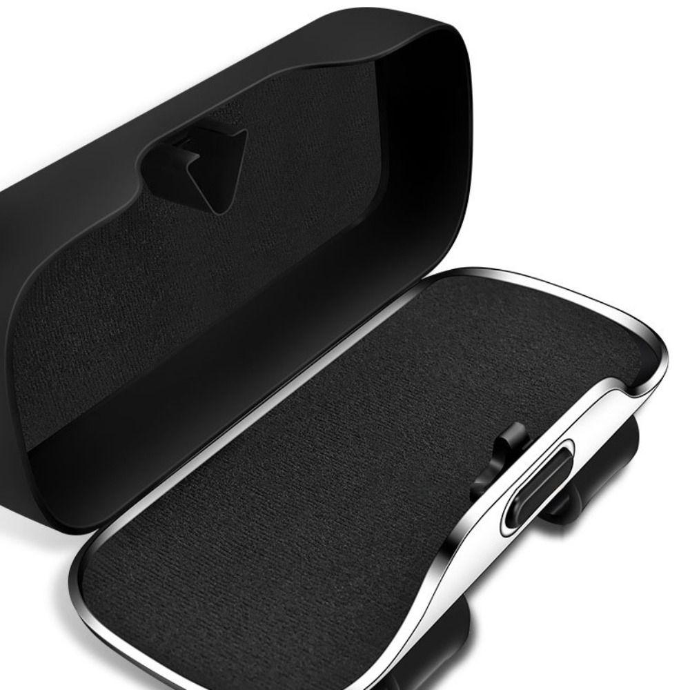 Stable Car Glasses Box Press Switch Eyeglass Case Universal Car Sunglasses Holder Sun Visor