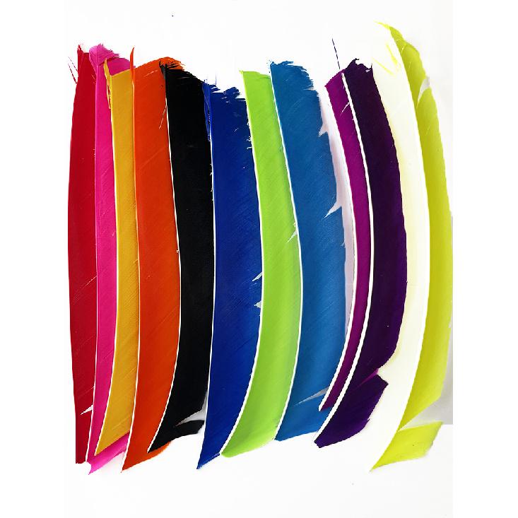 25Pcs Full Length 18-25CM Turkey Feathers for Arrow Multicolor Real Arrow Feather Fletching for Archery Bow Accessories 5