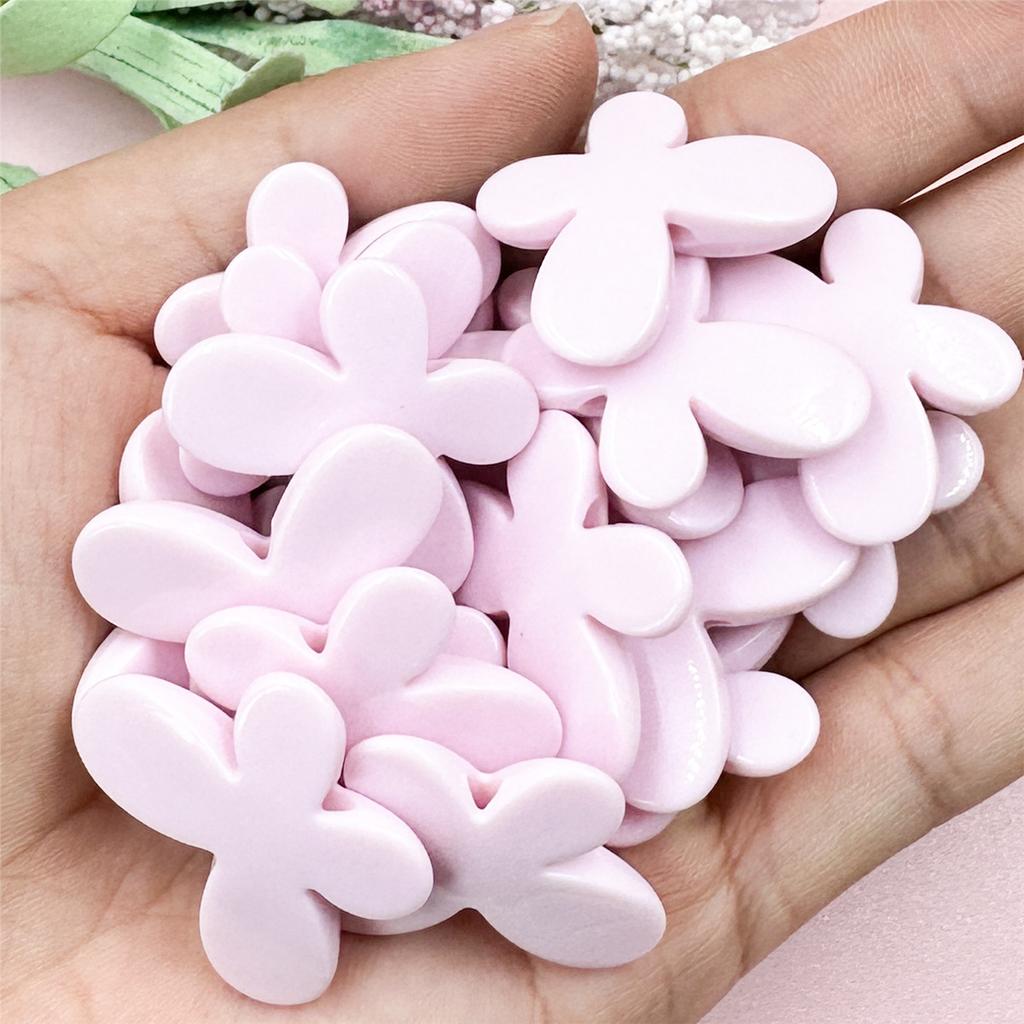 Высококачественные акриловые серьги-бусины для самостоятельного изготовления, аксессуары для телефонной цепочки, 20 шт., бусины ручной работы, кремовые бусины-бабочки, макароны 21,5 x 29,2 мм