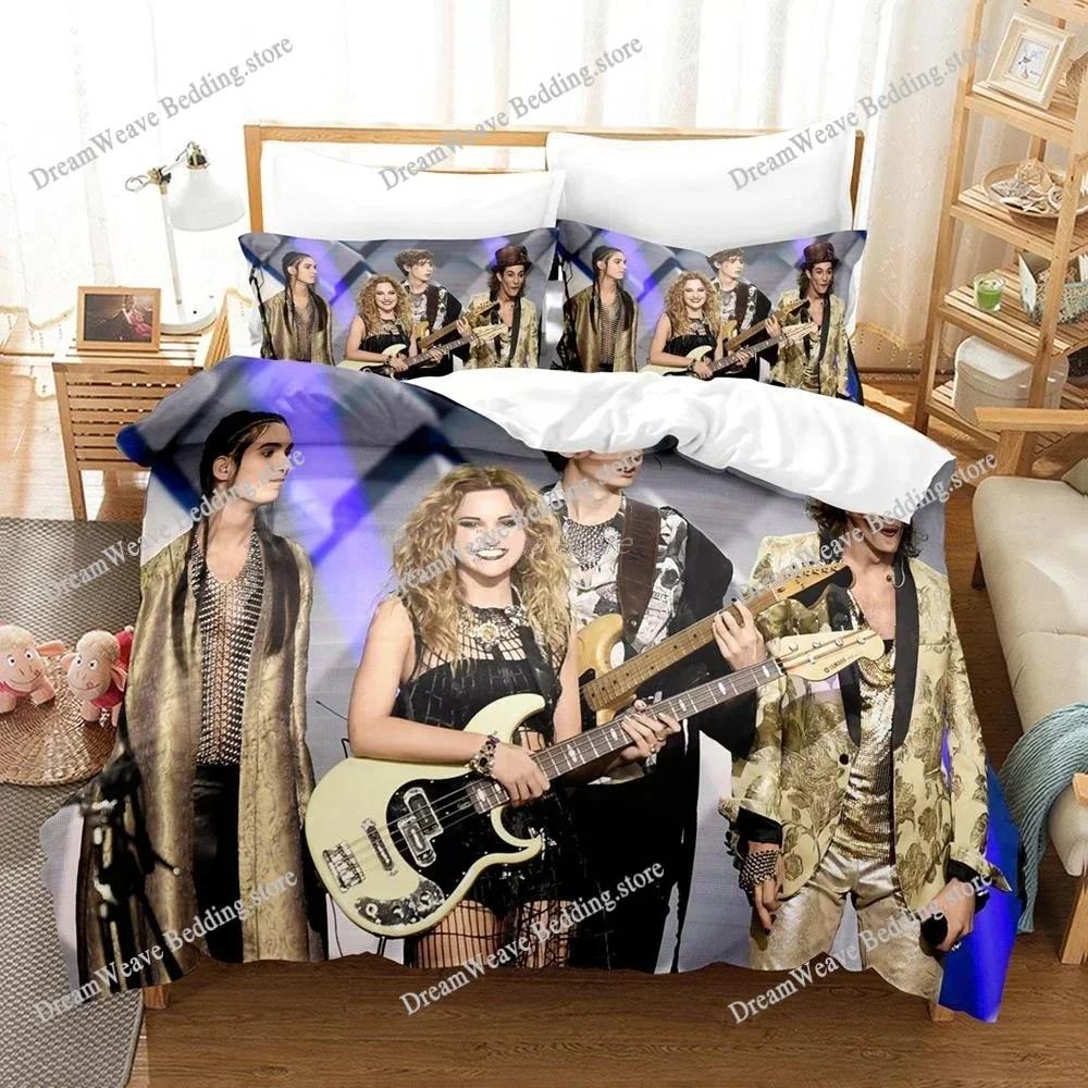 3D Printed Maneskin Bedding Set Pillowcase Duvet Cover Double Twin Full Queen King Adult Boys Bedclothes Quilt Cover Luxury Gift