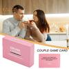 50Pcs/Set Couple Adventure Challenge Card Date Night Couple Activities Card Deck Drinking Game Girlfriend Boyfriend Wedding Anniversary Valentine's