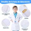 Children's School Lab Coat, White Lab Coat With Goggles/ma