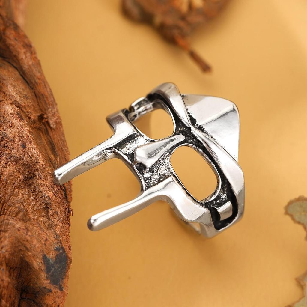 Модное ретро преувеличенное холодное кольцо с открытой половиной лица скульптуры Венеры