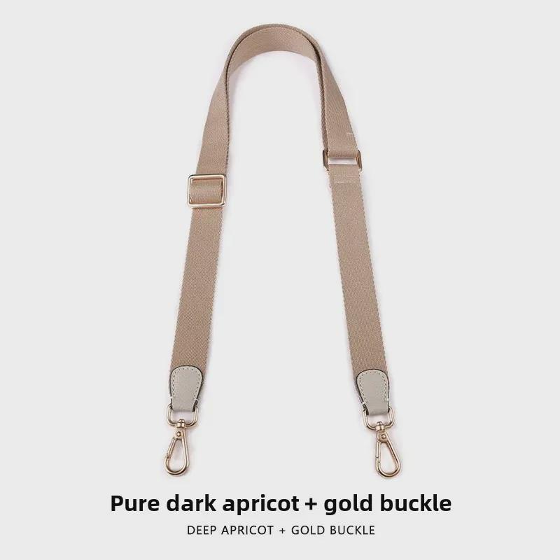 Adjustable 2.5cm Solid Color Canvas Crossbody Bag Strap Replacement