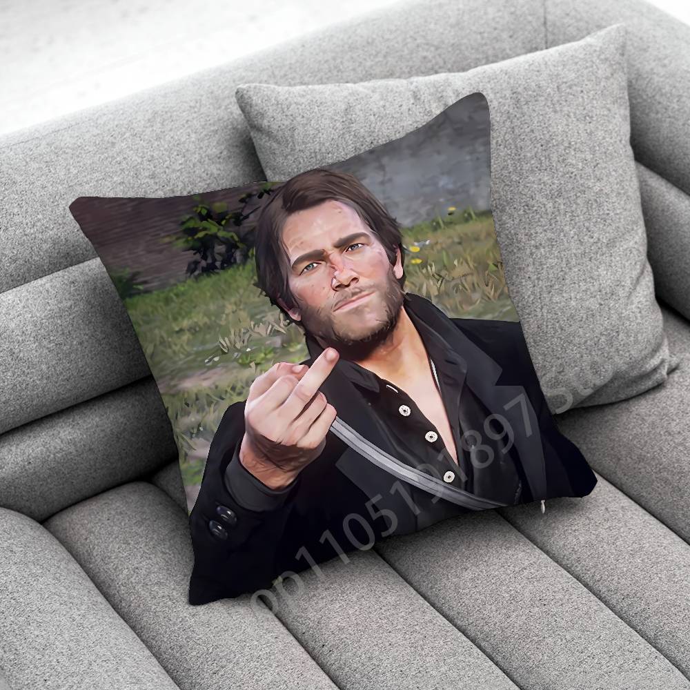 R-Red D-Dead Redemption Morgan Rdr2 Throw Pillow Case For 45X45Cm 40X40Cm 55X55Cm 50X50Cm 30X30Cm Square Car Pillowcase Shell
