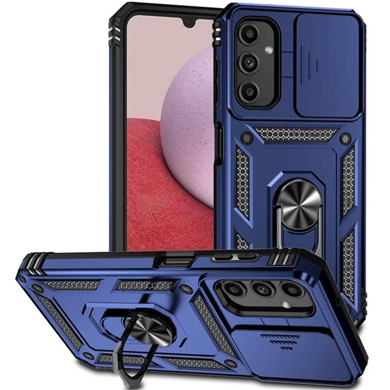 Противоударный чехол с скользящими линзами для Samsung Galaxy A05S A15 A25 A54 A04S A14 A34 A54 5G S20 S21 S22 S23 S24 Ultra Plus FE, задняя крышка с подставкой