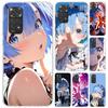 Чехол для телефона R-Rem Re Zero Аниме для Xiaomi Redmi Note 14 13 12S 12 11S 11 Pro Plus 11T 11E 10S 9 9S Мягкий Funda Печатный Корпус