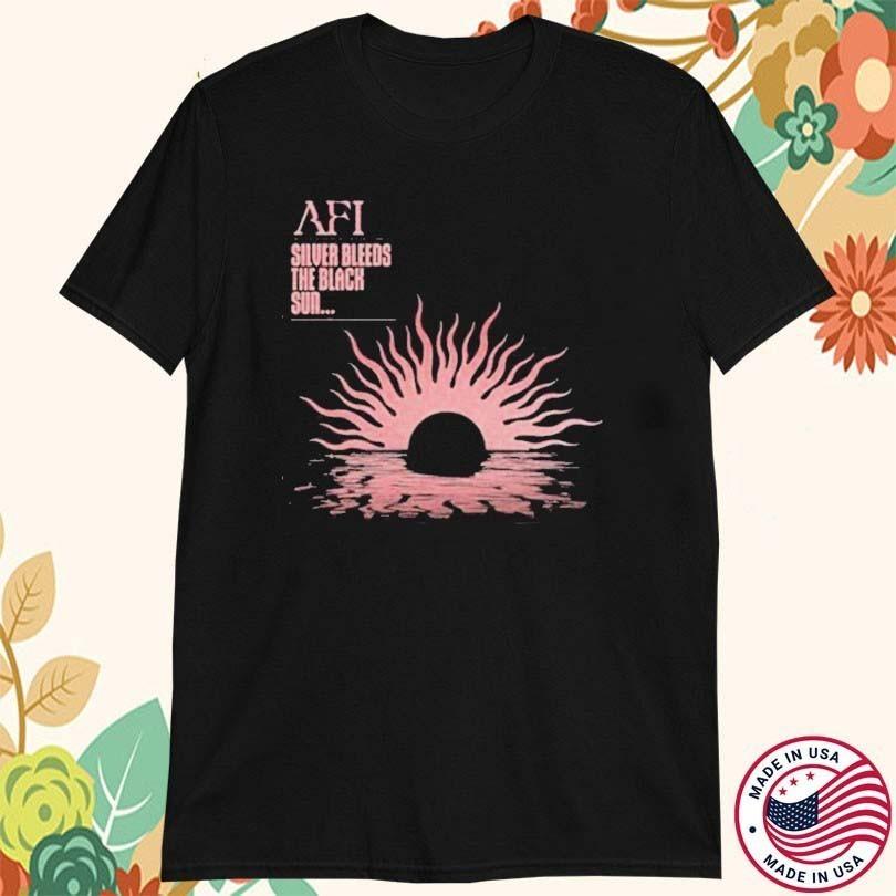AFI Silver Bleeds The Black Sun Футболка черная Короткий рукав S до 5XL Унисекс Футболка