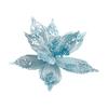 Christmas Artificial Flower Decor With Glittering Fabric For Holiday Celebrations