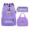Kpop Demonunters Peripheral Children'S Backpack Elementary And Secondary School Bag Three-Piece Set
