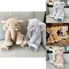 Huggable Plush Elephant Pillow Stuffed Toy For Children Super Soft Short Plush Material