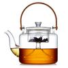 Pokaro Tea Heat Resistant Glass Tea Transparent Glass Suitable for Open Large Glass Tea Strain Bamboo Hand Ransawa Liang Compatible Teapot, Kettle,