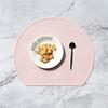Silicone placemat Morandi color silicone thermal insulation mat Nordic style dining table mat Household western food mat