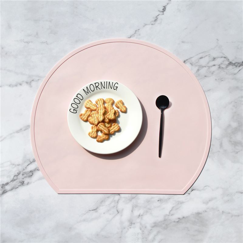 Silicone placemat Morandi color silicone thermal insulation mat Nordic style dining table mat Household western food mat