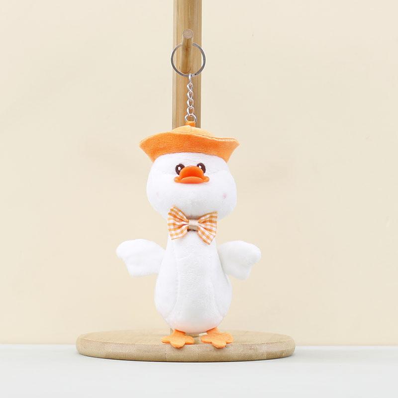 Игрушка Утка Плюшевая Бант Украшение Кукла Брелоки Подвеска на Рюкзак Подарки Праздник