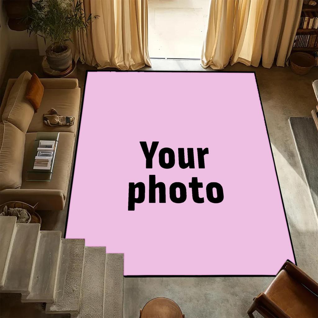 Custom Photo Carpet Large Carpet Personalized Rug Soft Flannel Custom Rug For Home Decor Sofa Carpet Birthday Gifts Home Decor