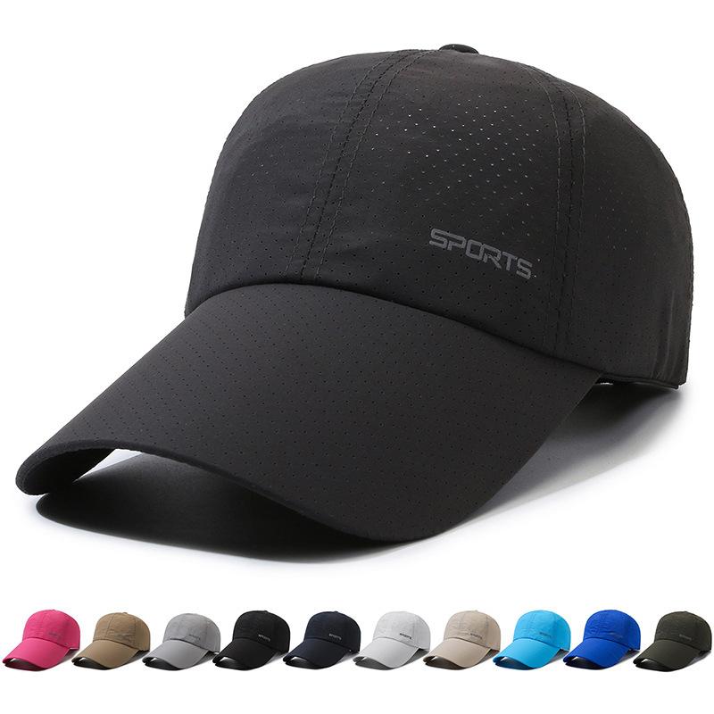 Модная тонкая быстросохнущая кепка от солнца унисекс кепка для бега дышащая кепка козырек бейсболка с удлиненными полями