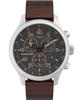 Часы Timex Men's Expedition Field 43 мм - Коричневый ремешок, Черный циферблат, Корпус цвета оружейной стали, Коричневый/Черный/Серебристый оттенок. , Экспедиционный полевой хронометр 43 мм.