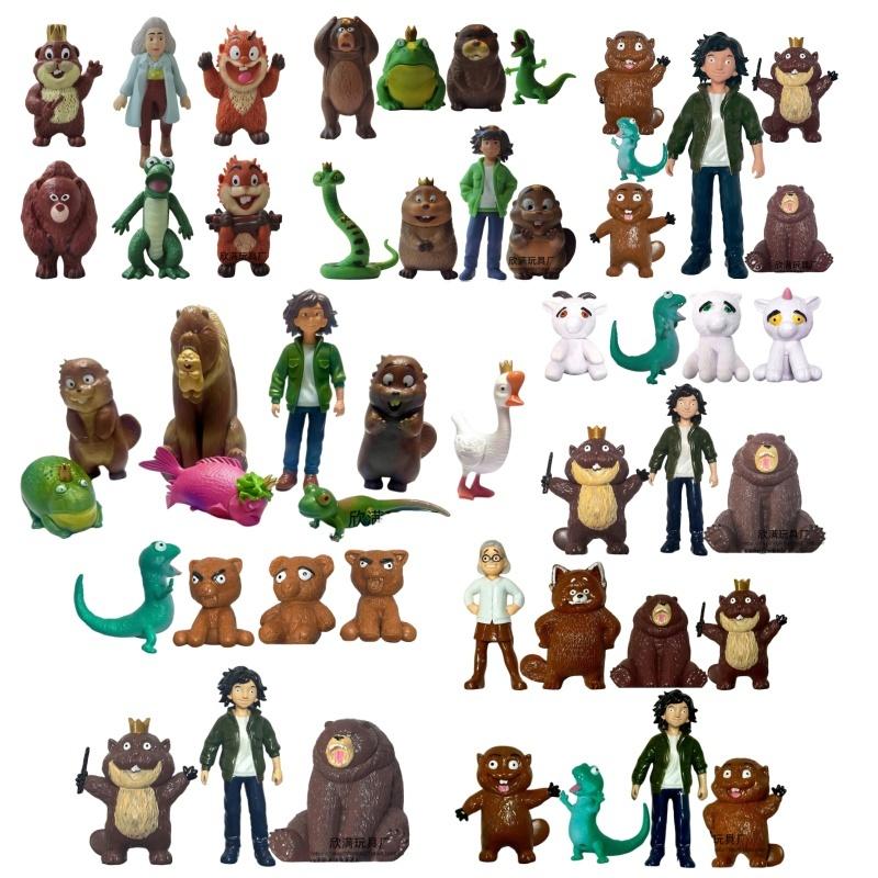 2026 New Movie Hoppers Figure Set Mabel King Georges Tom Lizard Bird King Ellen Bear Figure Cute Anime Figurine Model Toy Gift