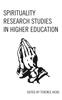 Книга Spirituality Research Studies In Higher Education