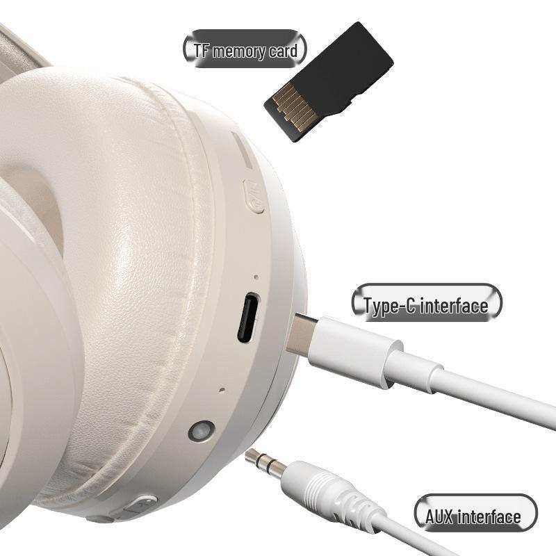 Самая продаваемая беспроводная Bluetooth-гарнитура: Наголовный дизайн, Качество звука HIFI, Долговечный аккумулятор