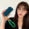Силиконовый чехол для очков Color Block - Портативная и защитная сумка для хранения солнцезащитных очков
