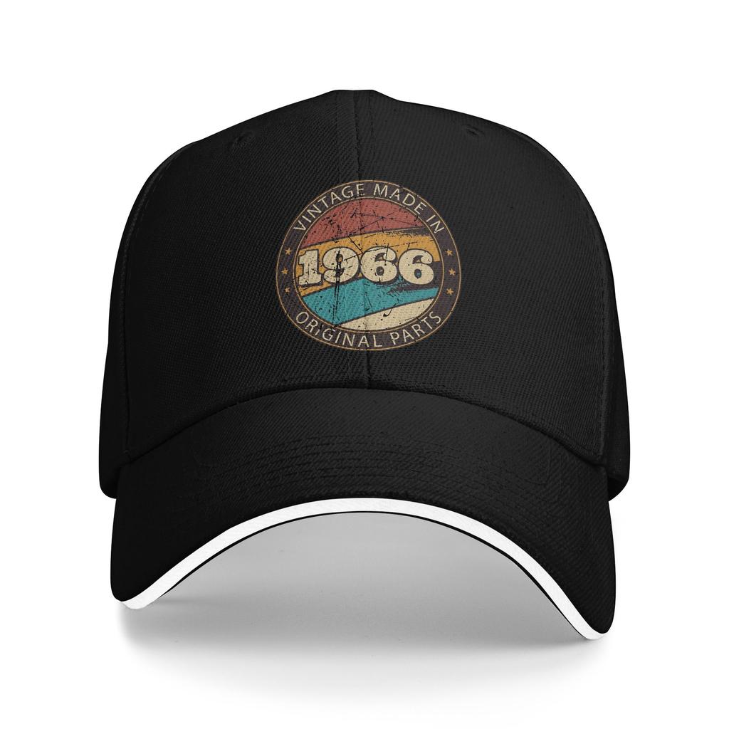 Born in 1966 vintage age 60 years old funny 60th birthday Merch Men Women Baseball Caps  Trucker Hat Fashion Formal Headwear
