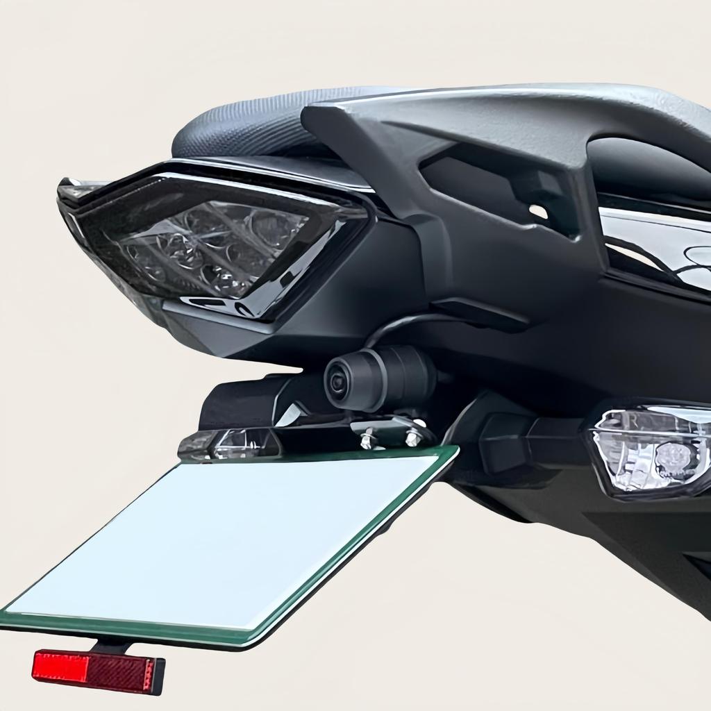 Hyo rumu Мотоциклетный видеорегистратор Кронштейн, Кронштейн-зажим для номерного знака задней камеры, Сверху справа