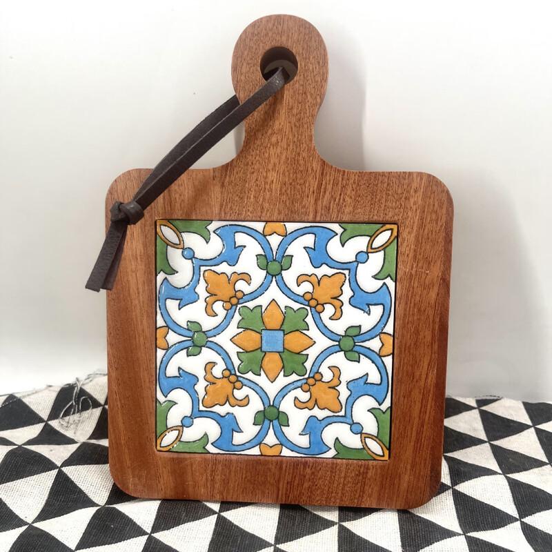 Shanchongshan Japanese Wooden Tile Trivet & Placemat