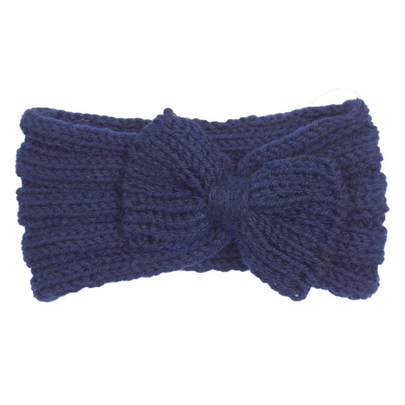 Autumn and Winter Baby Wool Headband, Baby Solid Color Comfortable Bow Hair Accessories, Children's Headband