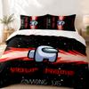 Imposter Custom Name 3pc set Perfect for bedroom use Comfortable bedding set includes a duvet cover and two pillowcases Ideal birthday or Christ