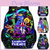 Красочный школьный рюкзак Roblox Rainbow Friends из дышащего нейлона