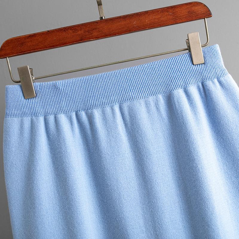 Women's Turtleneck Sweater Knit Skirt Two-piece Set Autumn Winter Knit Suit Knitted Pencil Skirt Turtleneck Sweater Skirt Set