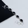 Dainty Black Onyx Gemstone Handmade 925 Sterling Silver Bracelet, Black Onyx Bracelet For Wife , Unisex Bracelet Party Wear Gift For Love