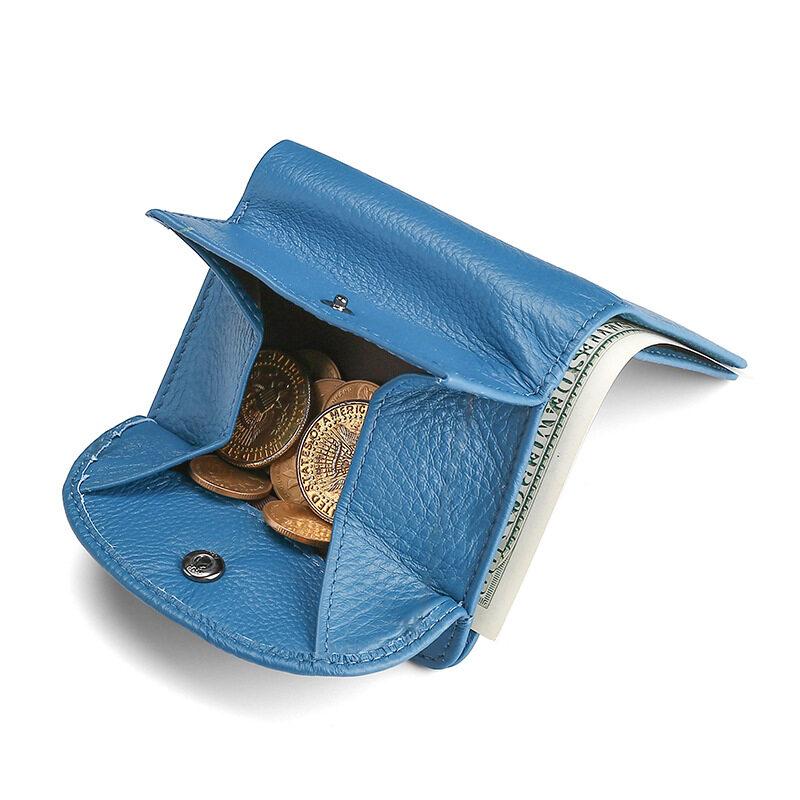 Женский кошелек-холдер для монет и карт из натуральной кожи, верхний слой коровьей кожи, многофункциональный кошелек для монет, женский кошелек