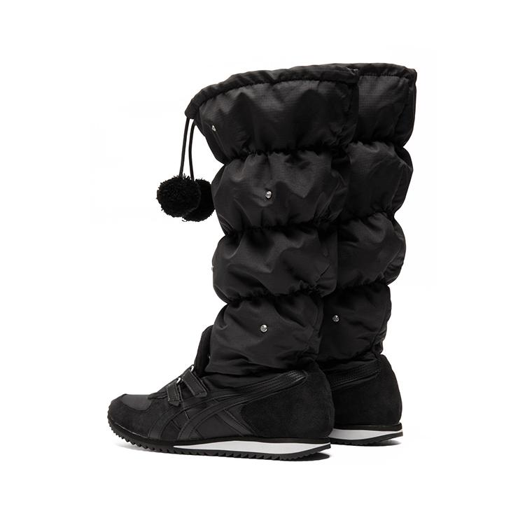 ONITSUKA TIGER Winter Heaven Fashion Универсальные Теплые Высокие Повседневные Кроссовки Женские черные 1182A676-001