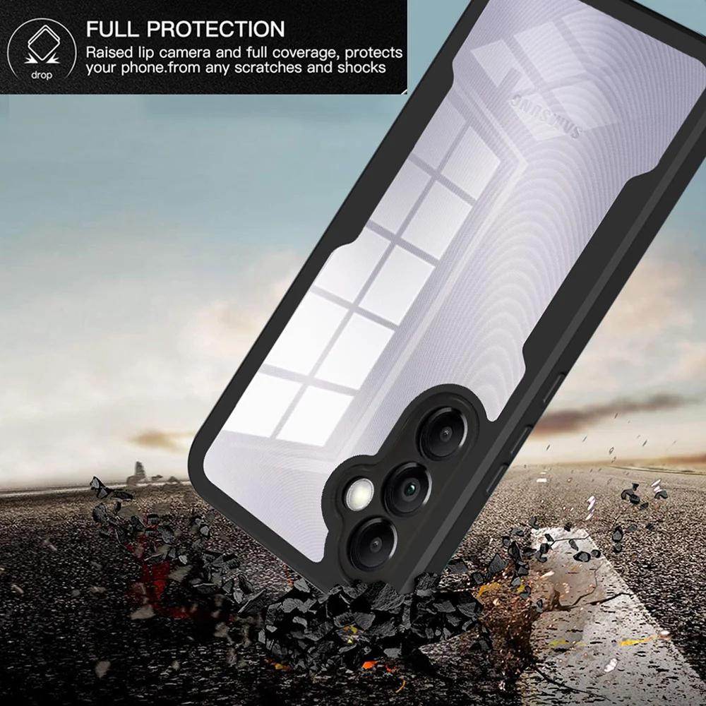 Противоударный защитный чехол на 360 градусов для Samsung Galaxy A54 A34 A24 A25 A14 A15 A13 A12 A05S A05 A04S A04 S23 FE A23 M12 5G 4G двухсторонняя крышка