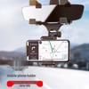 Rearview Mirror Phone Mount & Dash Cam Clip Holder